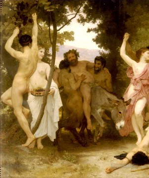 Desnudo Painting - La jeunesse de Baco dejó desnudo a William Adolphe Bouguereau